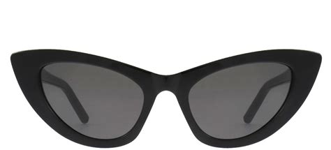 Saint Laurent Women's SL 213 Lily Sunglasses, Black/Solid 